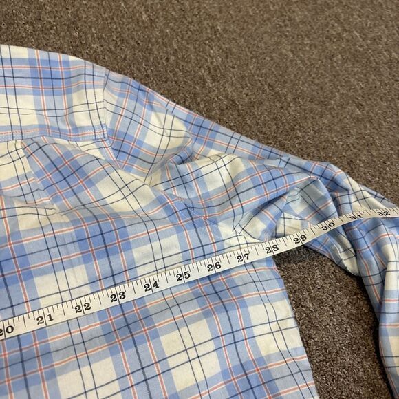 NWT LL Bean XL Wringle Free Cotton Plaid Comfort Oxford Slightly Fitted 513829 - Picture 3 of 7